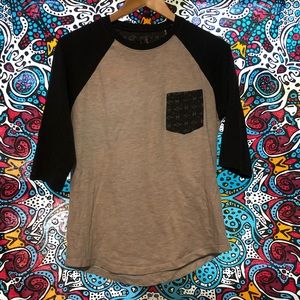 “Aztec Pocket” Baseball Tee
